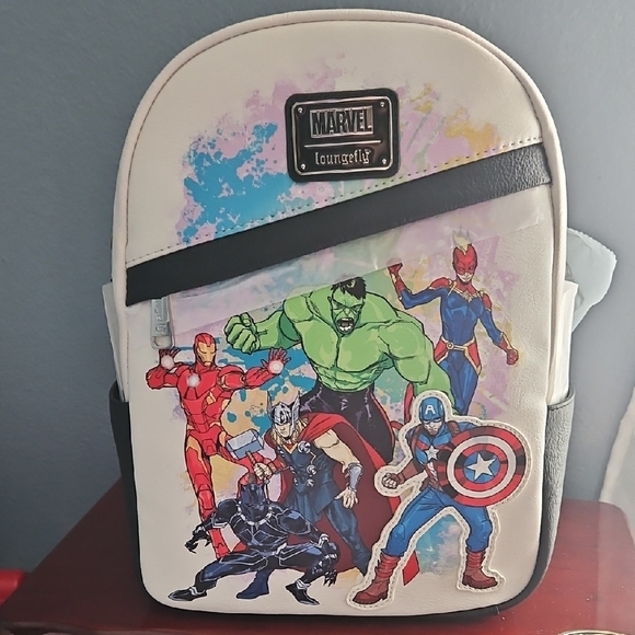 Unisex Marvel Disney Loungefly Superhero  Artist Series Backpack - Picture 1 of 5